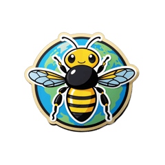 Can you create a custom black shirt based on this description I want the top right to say OURPLANET INTERNATIONAL SCHOOL MUSCAT and the back of the shirt to have a picture of a big bee sticker on T-Shirt