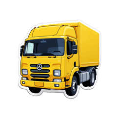 un camion amarillo sticker on T-Shirt