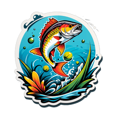Criar uma camiseta de pesca, manga longa,  sticker on T-Shirt