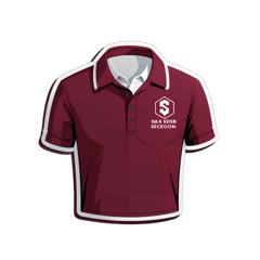 I need a polo type shirt for my company 3AS Logistics and our color theme is maroon sticker on T-Shirt