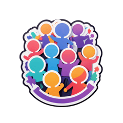 team building sticker on T-Shirt