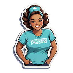 I want a nursing t shirt that feel luxurious  sticker on T-Shirt