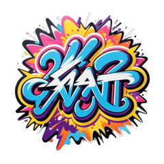 Graffiti LA urban vandal  sticker on T-Shirt