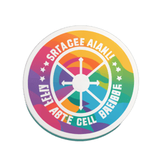 “Fragile but self aware” sticker on T-Shirt