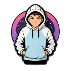 I want a minimalist but unique hoodie designs sticker on T-Shirt