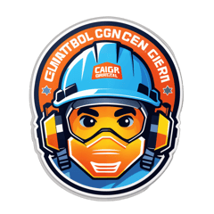 Una camiseta con el logo de constructora generales global sticker on T-Shirt