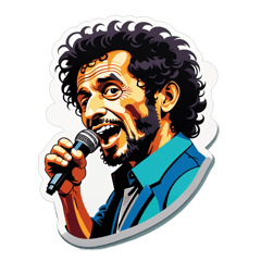 Fito Paez Cantando sticker on T-Shirt