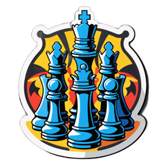 Create chess players tshirt design sticker on T-Shirt