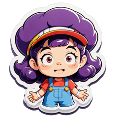 arale sticker on T-Shirt