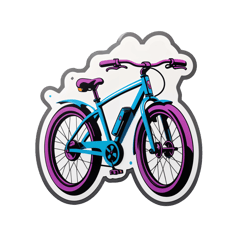 bicycle electric  sticker on T-Shirt