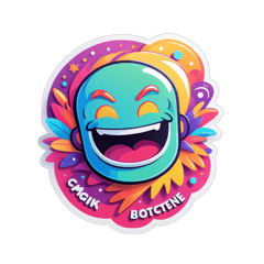 motivational attractive  sticker on T-Shirt
