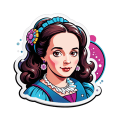 Gere a imagem de uma camiseta para o curso de sistemas de informação, contendo a Ada. LOVELACE, componentes importantes para o curso sticker on T-Shirt