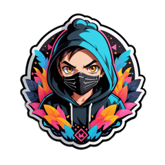 super cool and aesthetic desgin for black hoodie sticker on T-Shirt