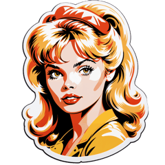 brigitte bardot sticker on T-Shirt