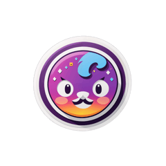 test' sticker on T-Shirt