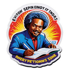 Write there "Every Testimony Ends with ,"NUKO INKOTANYI ZIRAZA""" sticker on T-Shirt