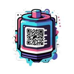 Make a modern unioque art tshirt with a space of QR code and make it like it look like a part of image sticker on T-Shirt