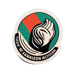 Palestine Auction sticker on T-Shirt