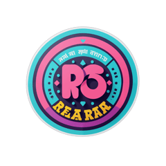 design a tshirt with RAJ SIGN SYSTEMS at centre sticker on T-Shirt