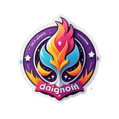 from latest design write DORIN under the centered logo. logo related to greatness sticker on T-Shirt