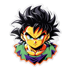 dragon ball sticker on T-Shirt