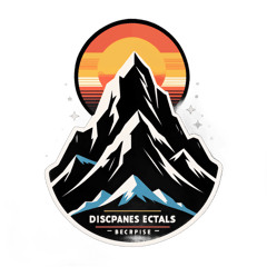 minimalist mountain sunrise, motivational typography "Discipline Equals Freedom", vintage style, clean t-shirt design, black background, high contrast sticker on T-Shirt