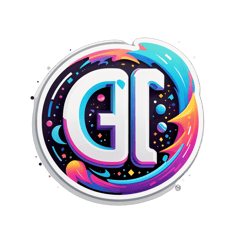 Make a vector design for print, Title "G1nter" white, with cool style of the text sticker on T-Shirt